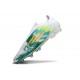 Crampon Adidas F50 Elite Sans Lacets FG Blanc Vert Or