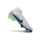 Nike Air Zoom Mercurial Superfly 10 Elite FG Blanc Bleu