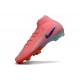 Nike Air Zoom Mercurial Superfly 10 Elite FG Rose Bleu
