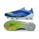Crampon Adidas F50 Elite Sans Lacets FG Equipe Bleu Royal Jaune Solaire Bleu Semi Eclatant