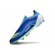 Crampon Adidas F50 Elite Sans Lacets FG Equipe Bleu Royal Jaune Solaire Bleu Semi Eclatant