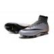 Nouveau Chaussure de Football Nike Mercurial Superfly CR FG CR7 500 Argenté Gris Noir Or