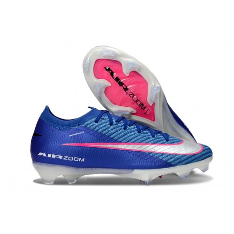 Nike Air Zoom Mercurial Vapor XVI Elite FG Bleu Rose Argent