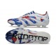 Chaussure de foot adidas Predator Elite FG Blanc Bleu Rouge