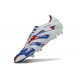 Chaussure de foot adidas Predator Elite FG Blanc Bleu Rouge