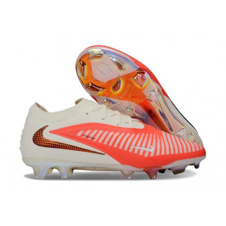 Nike Phantom 6 Low Elite FG Nouvelles Rouge Blanc Or