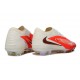 Nike Phantom 6 Low Elite FG Nouvelles Rouge Blanc Or