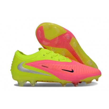 Nike Phantom 6 Low Elite FG Nouvelles Rose Limelight
