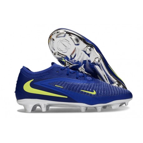 Nike Phantom 6 Low Elite FG Nouvelles Bleu Jaune