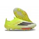Crampons Adidas F50+ Laceless FG Jaune Noir