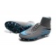 Nike HyperVenom Phantom 2 FG Chaussures de football Bleu Gris Noir