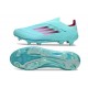 Crampons Adidas F50+ Laceless FG Bleu