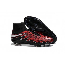 Nike HyperVenom Phantom 2 FG Chaussures de football Lewandowski Blanc Rouge Noir