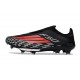 Crampons Adidas F50+ Laceless FG Noir Rouge