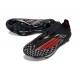 Crampons Adidas F50+ Laceless FG Noir Rouge