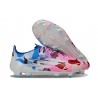 Chaussure Adidas F50 Elite FG Blanc Rose Bleu