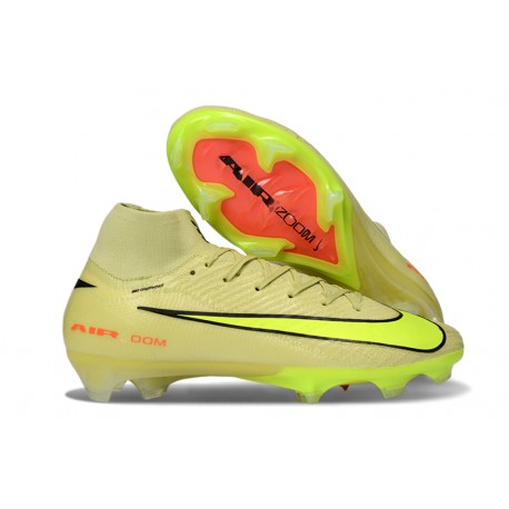 Nike Air Zoom Mercurial Superfly 10 Elite FG Limelight Volt Hyper Cramoisi