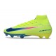 Nike Air Zoom Mercurial Superfly 10 Elite FG Limelight Volt Bleu