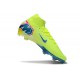 Nike Air Zoom Mercurial Superfly 10 Elite FG Limelight Volt Bleu