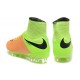 Nike HyperVenom Phantom II FG Football bottes pour hommes Cuir Beige Noir Volt