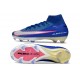 Nike Air Zoom Mercurial Superfly 10 Elite FG Bleu Blanc Rosa