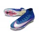 Nike Air Zoom Mercurial Superfly 10 Elite FG Bleu Blanc Rosa