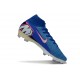 Nike Air Zoom Mercurial Superfly 10 Elite FG Bleu Blanc Rosa