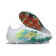 Chaussure Adidas F50 Elite FG Blanc Vert Or