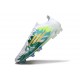 Chaussure Adidas F50 Elite FG Blanc Vert Or