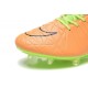 Nike HyperVenom Phantom II FG Football bottes pour hommes Cuir Beige Noir Volt