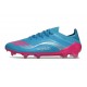 Chaussure Adidas F50 Elite FG X MESSI Aqua Flash Rose Lucide Cyan Lucide