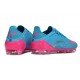 Chaussure Adidas F50 Elite FG X MESSI Aqua Flash Rose Lucide Cyan Lucide