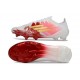 Chaussure Adidas F50 Elite FG Blanc Rouge Or