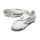 adidas Predator 26 Elite Foldover Tongue FG Blanc Argent