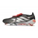 adidas Predator 26 Elite Foldover Tongue FG Fer Mét. Blanc Ftwr Rouge Lucide
