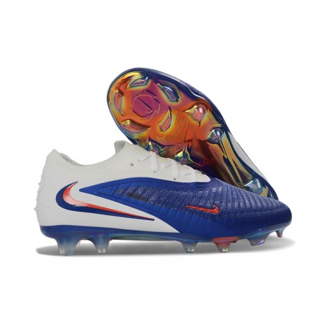 Nike Phantom 6 Low Elite FG Nouvelles Bleu Rapide Blanc