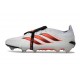 adidas Predator 26 Elite Foldover Tongue FG Blanc Rouge