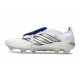 adidas Predator 26 Elite Foldover Tongue FG Blanc Argent Bleu
