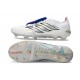 adidas Predator 26 Elite Foldover Tongue FG Blanc Argent Bleu