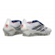 adidas Predator 26 Elite Foldover Tongue FG Blanc Argent Bleu
