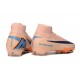 Crampons de Foot Nike Mercurial Superfly X Elite FG Orange Bleu