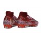 Crampons de Foot Nike Mercurial Superfly X Elite FG Safari Rouge Argent