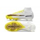 Crampons de Foot Nike Mercurial Superfly X Elite FG Blanc Or Jaune