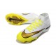 Crampons de Foot Nike Mercurial Superfly X Elite FG Blanc Or Jaune