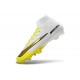 Crampons de Foot Nike Mercurial Superfly X Elite FG Blanc Or Jaune