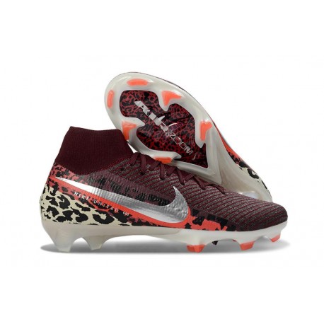 Crampons de Foot Nike Mercurial Superfly X Elite FG Roux Argent