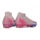 Crampons de Foot Nike Mercurial Superfly X Elite FG Rose Bleu