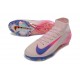 Crampons de Foot Nike Mercurial Superfly X Elite FG Rose Bleu