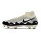 Crampons de Foot Nike Mercurial Superfly X Elite FG Blanc Noir Argent