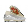 Crampons de Foot Nike Mercurial Superfly X Elite FG Blanc Noir Argent